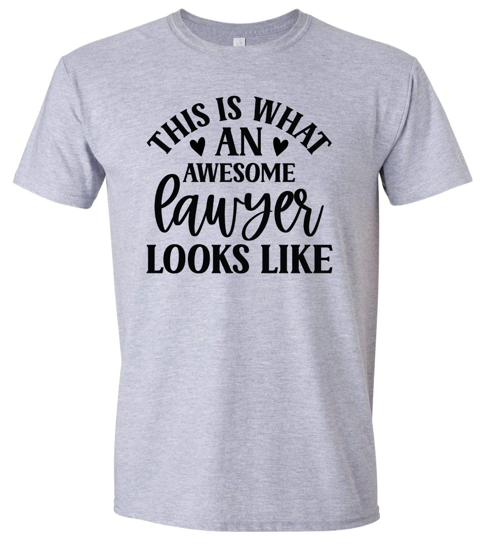 This is What an Awesome Lawyer Looks Like Adult Gildan Soft Shirt