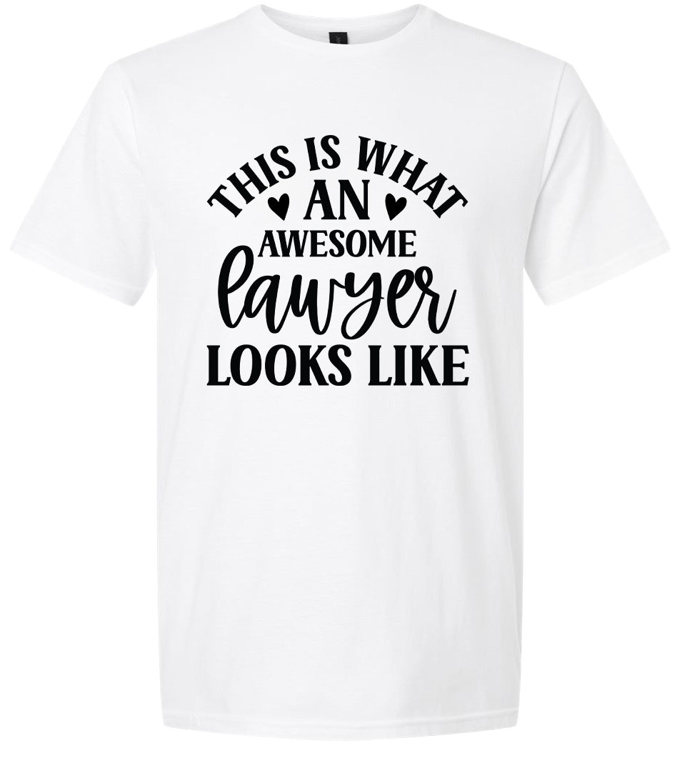 This is What an Awesome Lawyer Looks Like Adult Gildan Soft Shirt