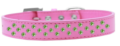 Dog, Puppy & Pet Fashion  Collar, "Lime Green Crystal Sprinkles"