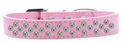 Collar de moda para perros, cachorros y mascotas, "Aurora Borealis Crystal Rimsets Sprinkles"