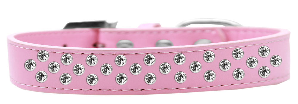 Collar de moda para perros, cachorros y mascotas, "Clear Crystal Sprinkles"