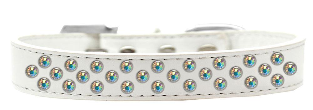 Collar de moda para perros, cachorros y mascotas, "Aurora Borealis Crystal Rimsets Sprinkles"