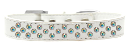 Collar de moda para perros, cachorros y mascotas, "Aurora Borealis Crystal Rimsets Sprinkles"