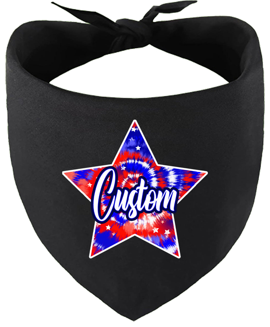 Custom Patriotic Tie Dye Pet Bandana