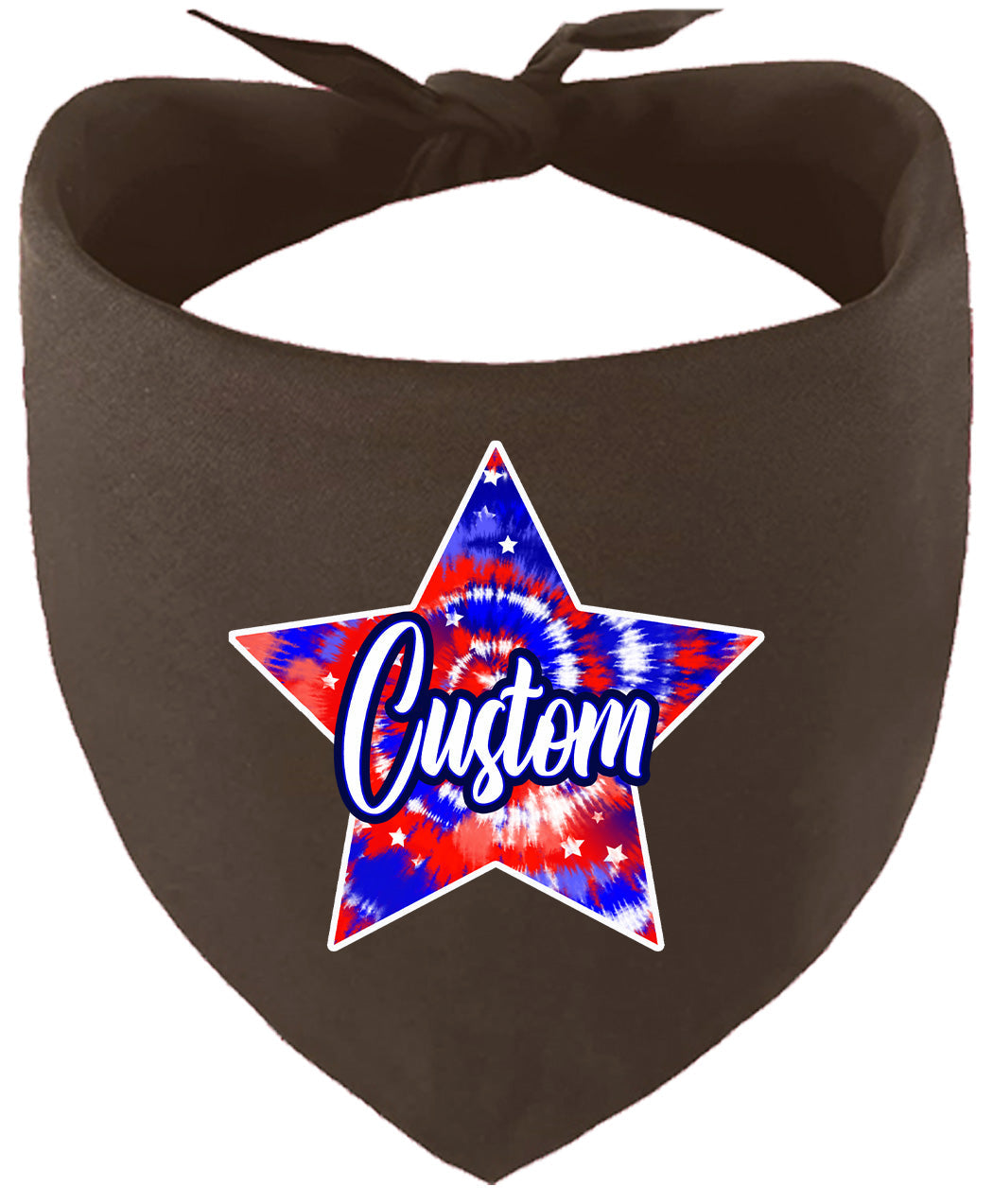 Custom Patriotic Tie Dye Pet Bandana