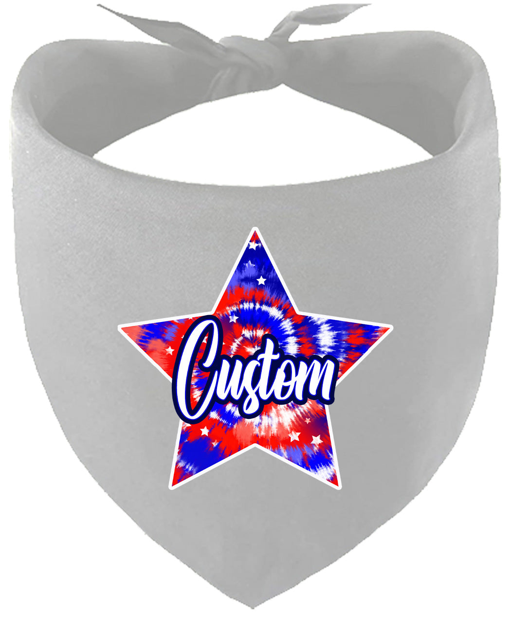 Custom Patriotic Tie Dye Pet Bandana
