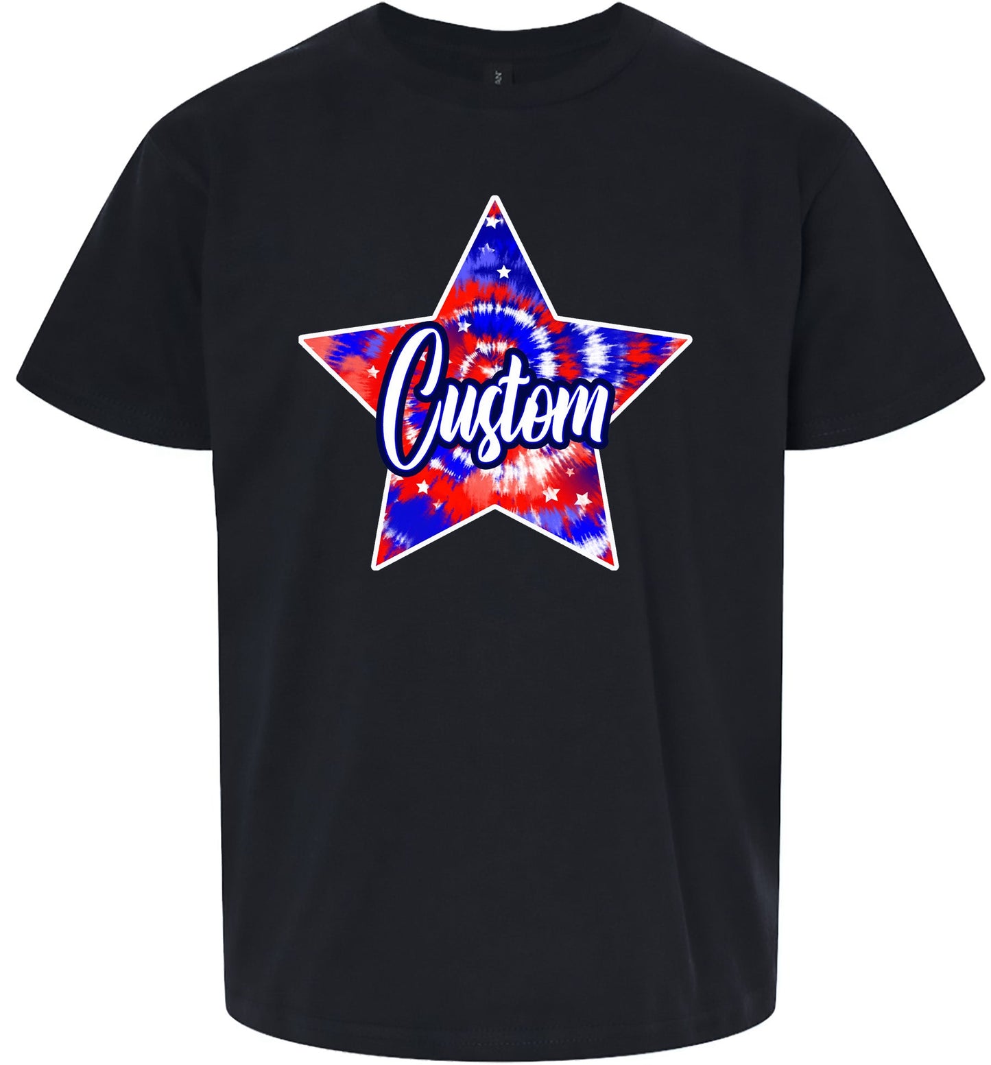 Custom Patriotic Tie Dye Children's Gildan Soft Shirt