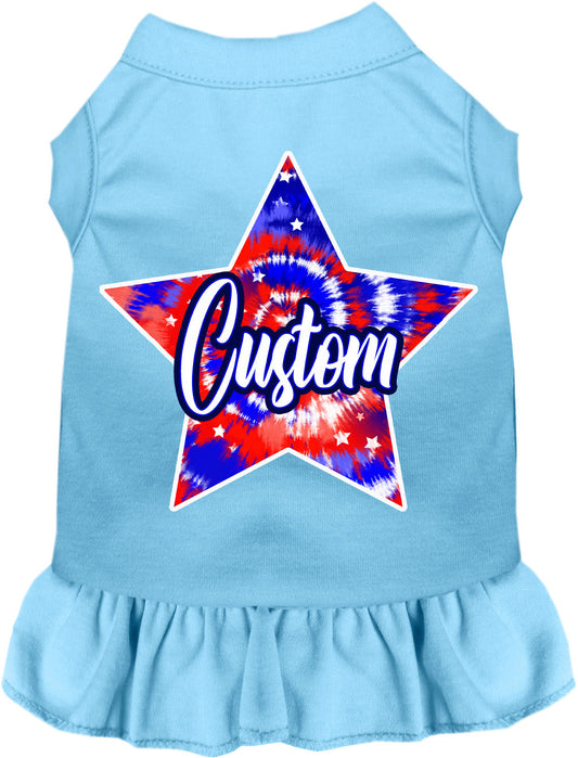 Custom Patriotic Tie Dye Pet Dress