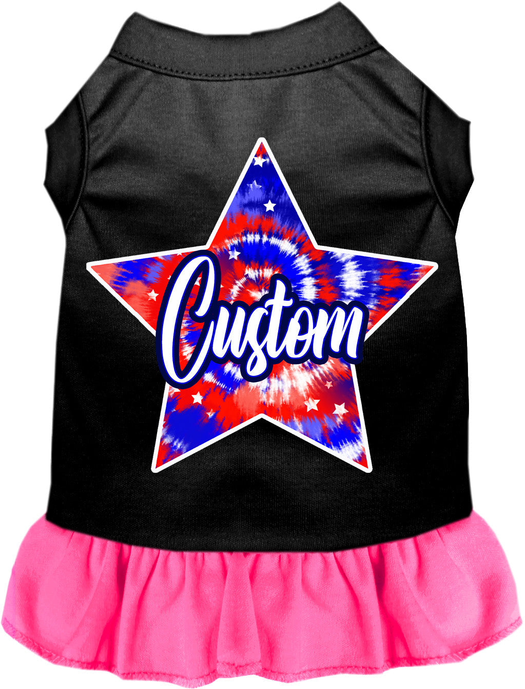 Custom Patriotic Tie Dye Pet Dress