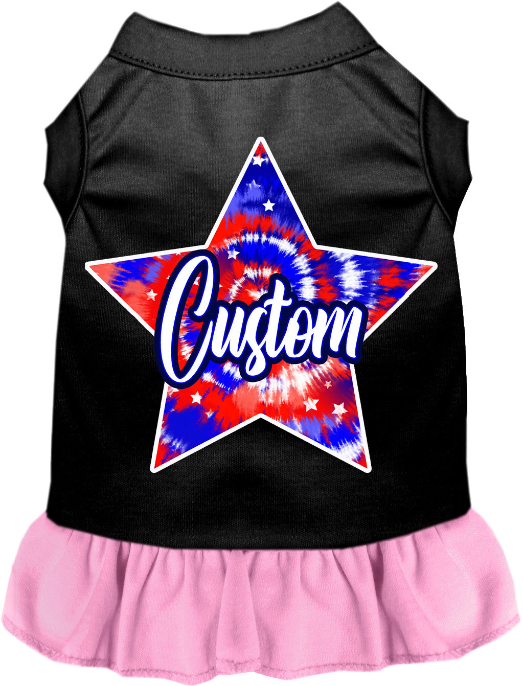 Custom Patriotic Tie Dye Pet Dress