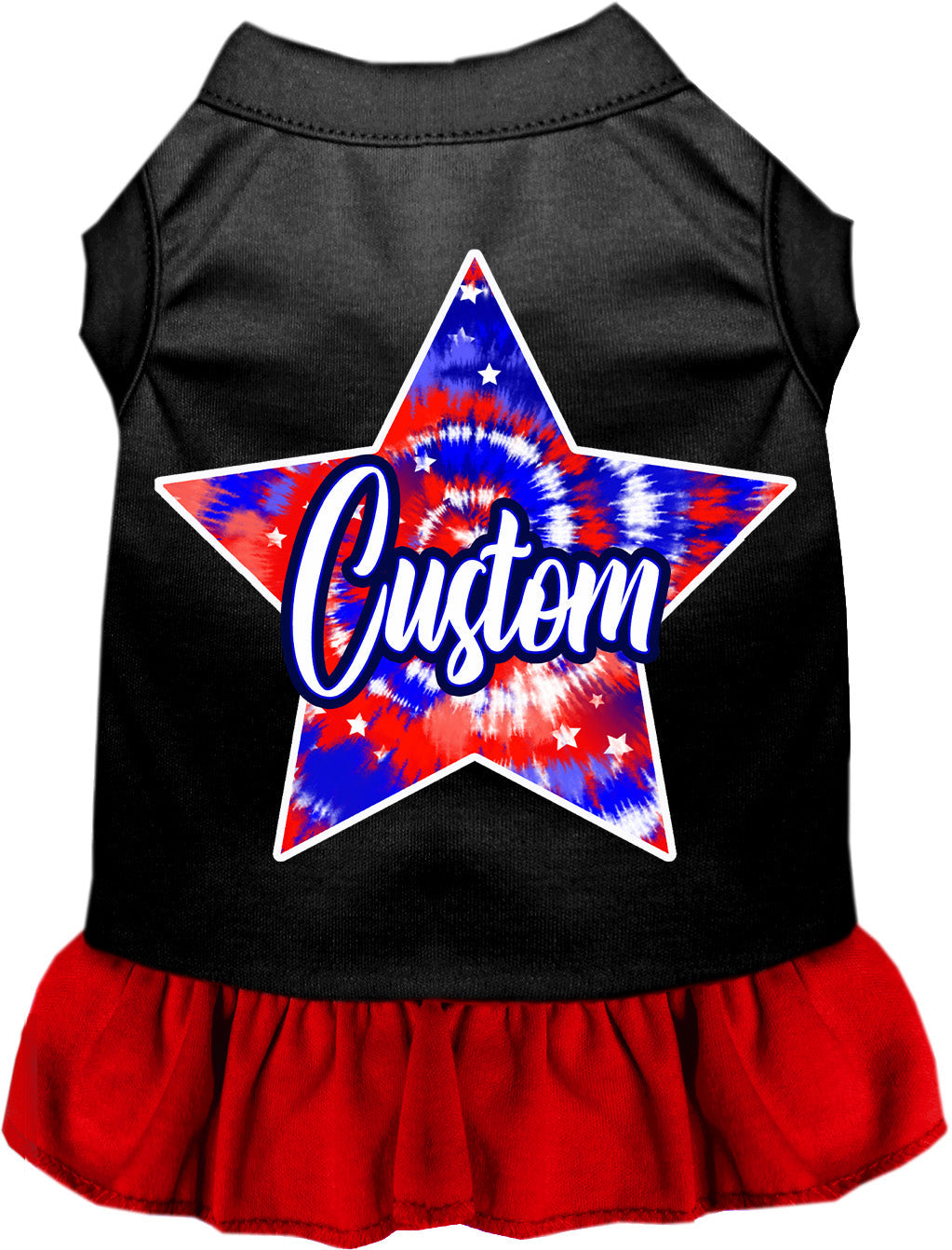 Custom Patriotic Tie Dye Pet Dress