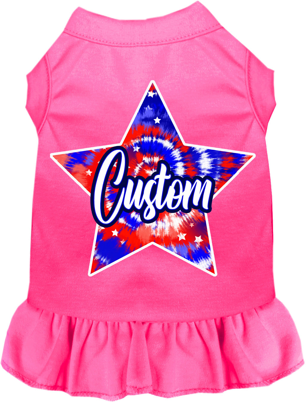 Custom Patriotic Tie Dye Pet Dress
