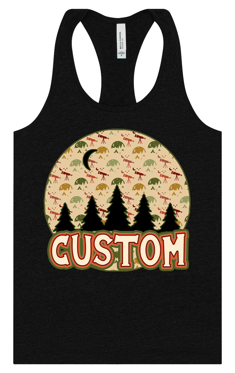 Custom Under the Stars Women's Racerback Tank