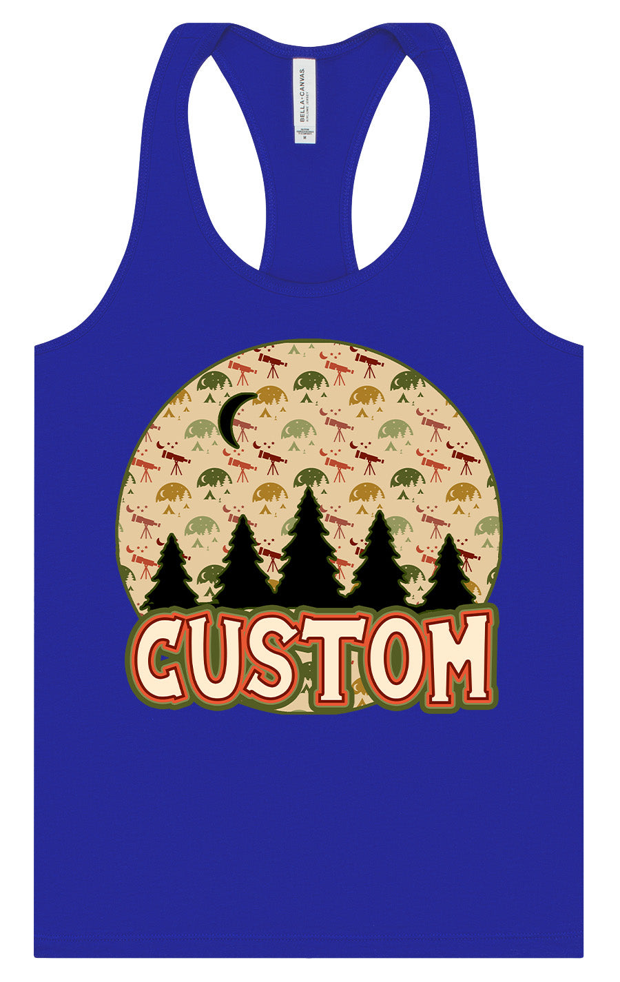 Custom Under the Stars Women's Racerback Tank