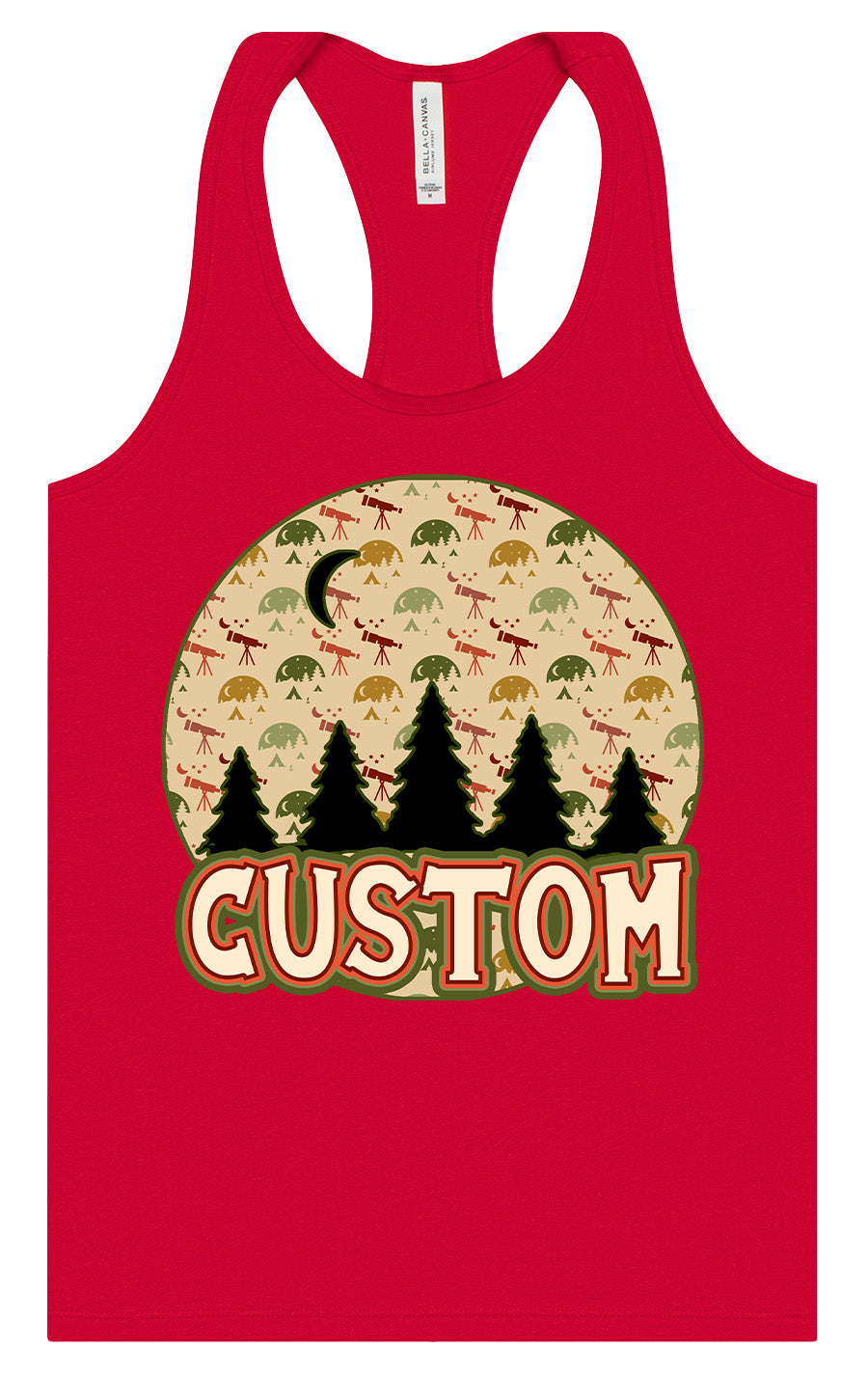 Custom Under the Stars Women's Racerback Tank