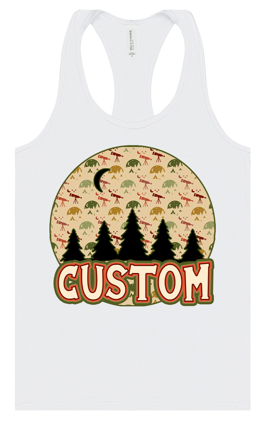 Custom Under the Stars Women's Racerback Tank