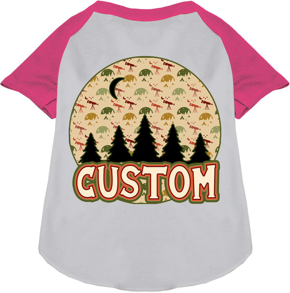 Custom Under the Stars Pet Raglan Shirts