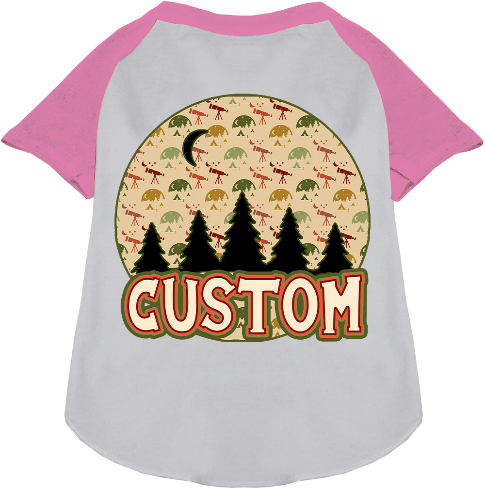 Custom Under the Stars Pet Raglan Shirts