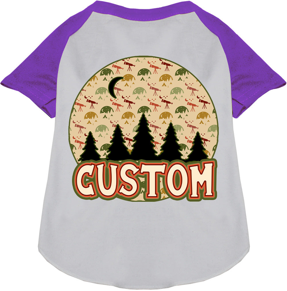Custom Under the Stars Pet Raglan Shirts