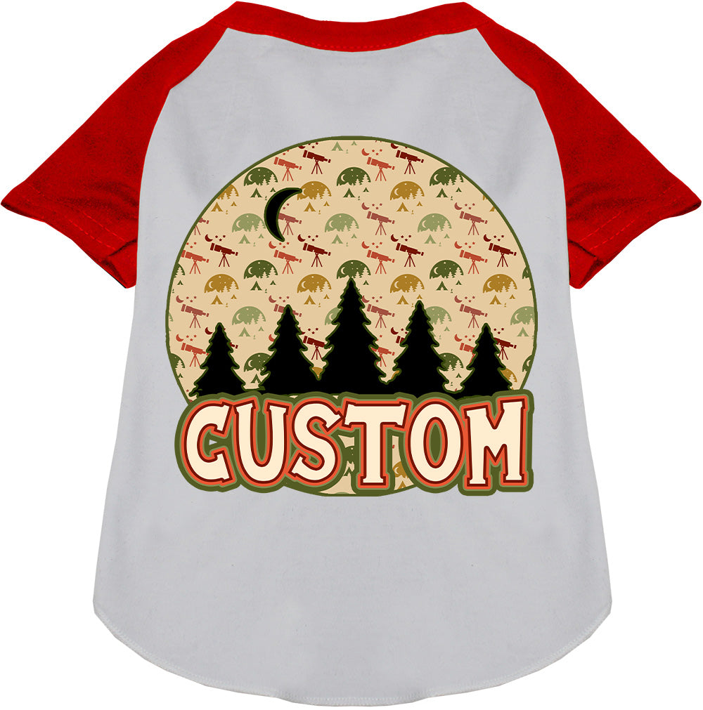 Custom Under the Stars Pet Raglan Shirts
