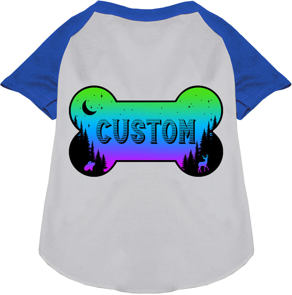 Custom Mountain Shades Pet Raglan Shirts