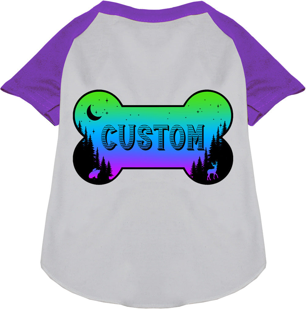 Custom Mountain Shades Pet Raglan Shirts