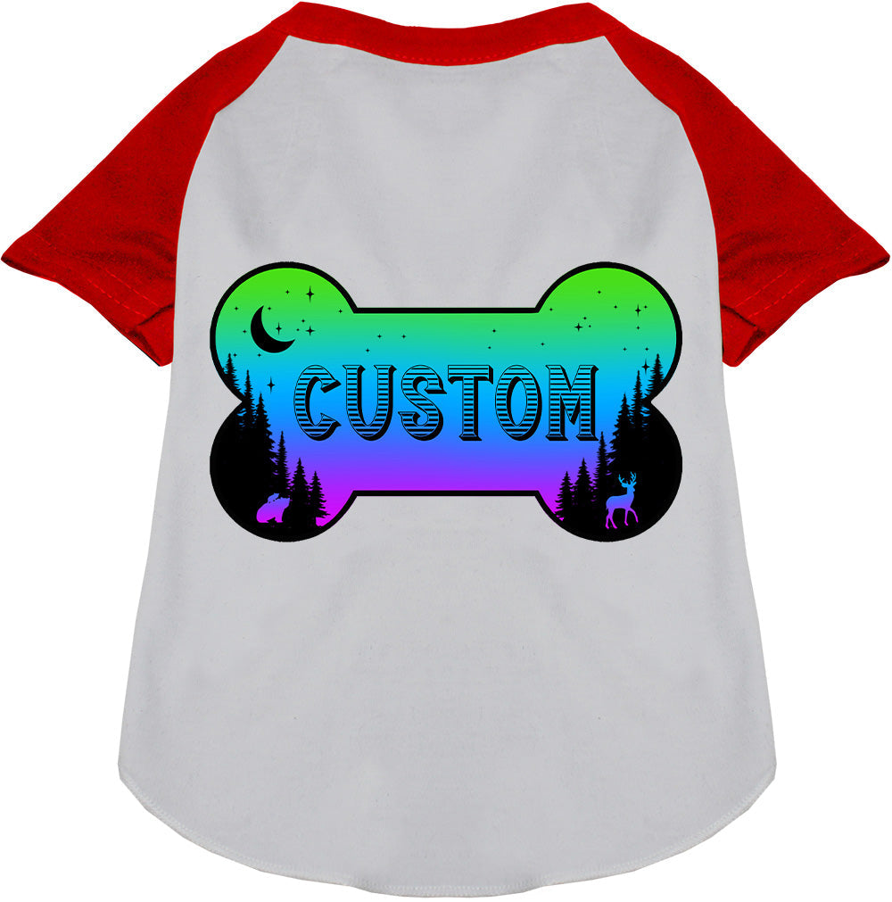 Custom Mountain Shades Pet Raglan Shirts