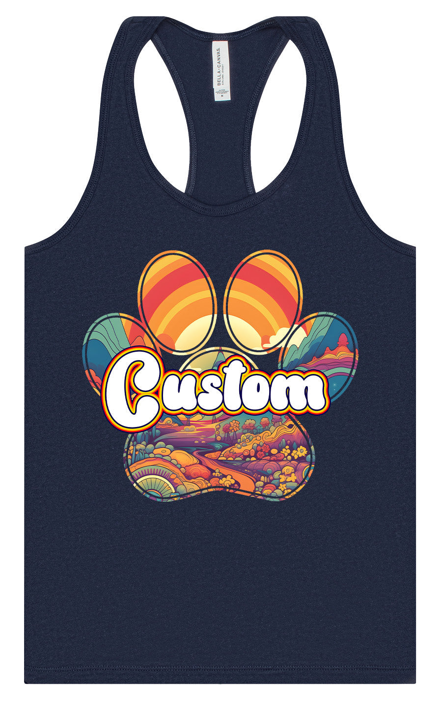 Custom Groovy Summit Women's Racerback Tank