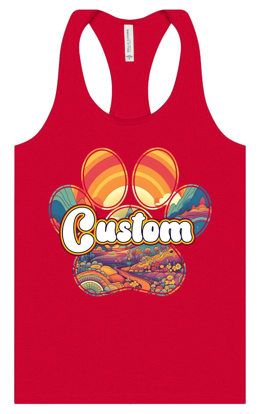 Custom Groovy Summit Women's Racerback Tank