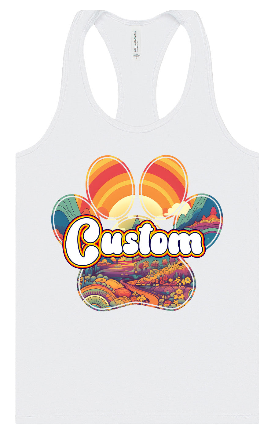 Custom Groovy Summit Women's Racerback Tank