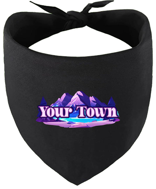 Custom Alpine Pawscape Pet Bandana