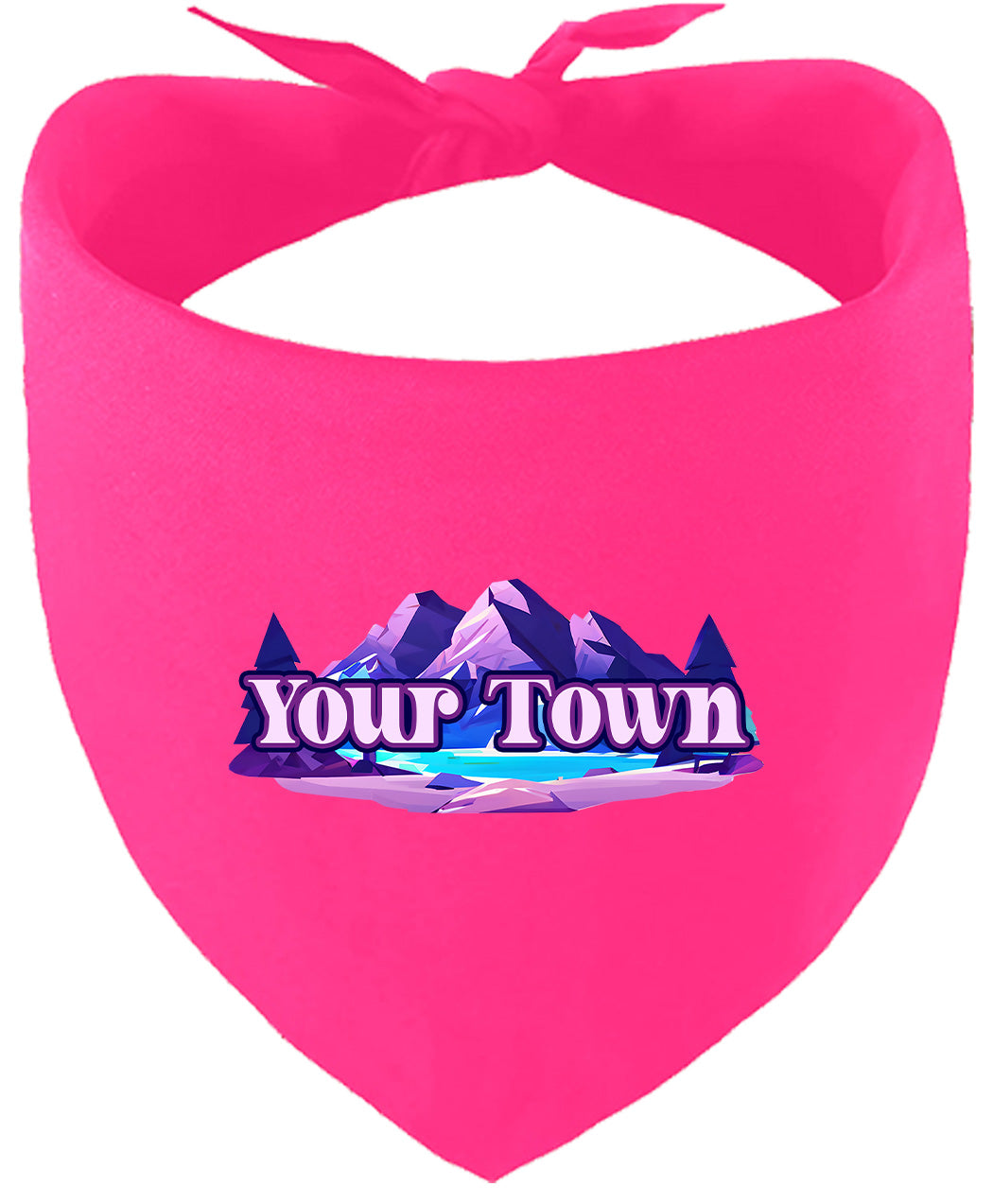 Custom Alpine Pawscape Pet Bandana