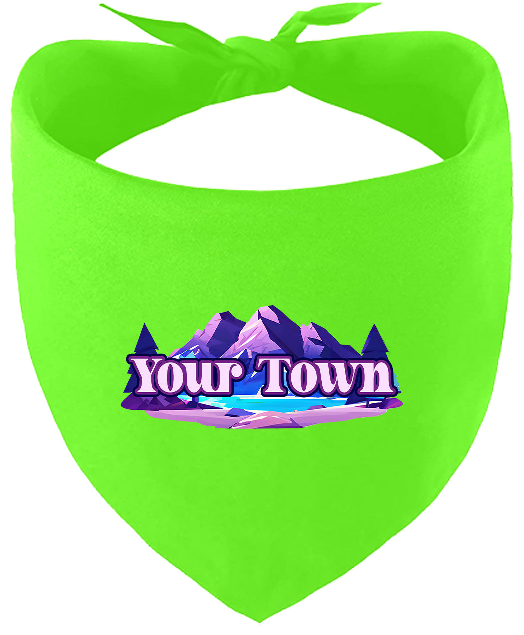 Custom Alpine Pawscape Pet Bandana