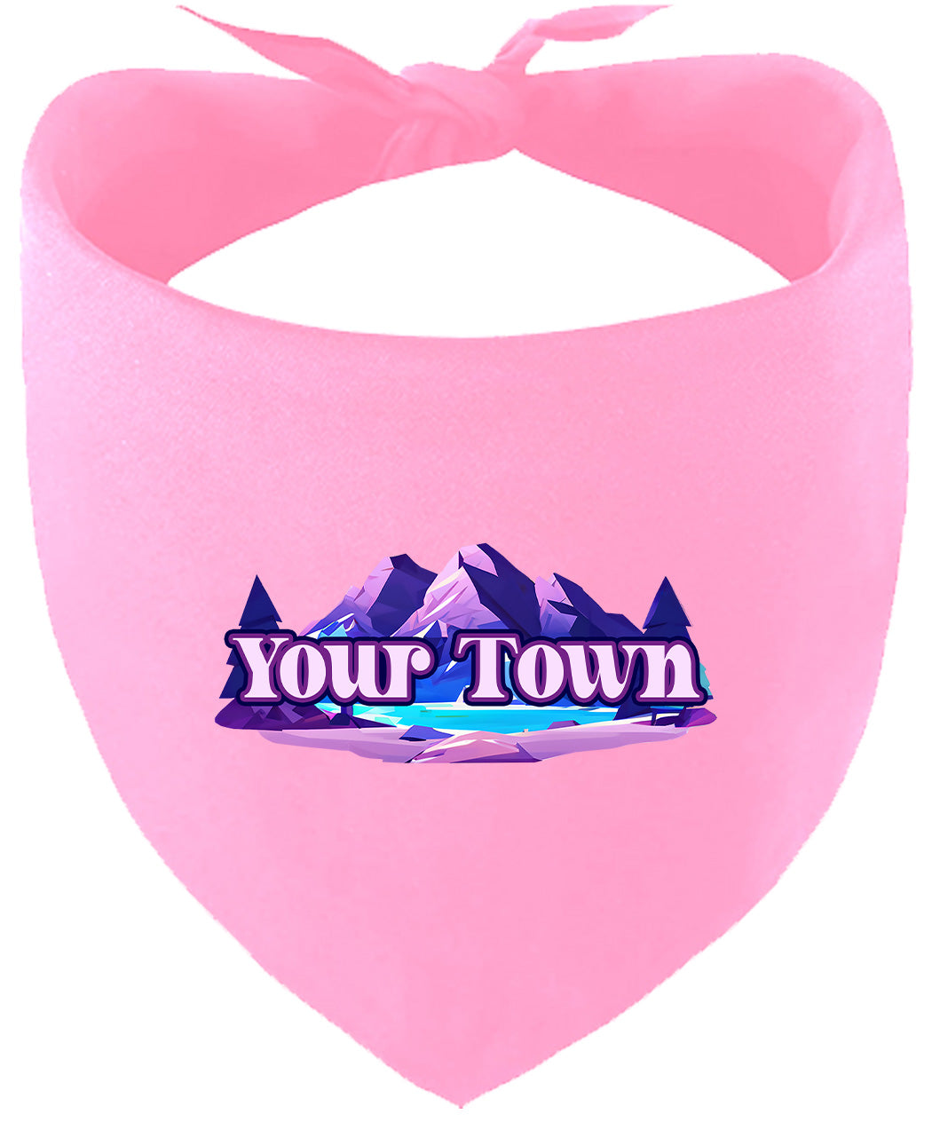 Custom Alpine Pawscape Pet Bandana