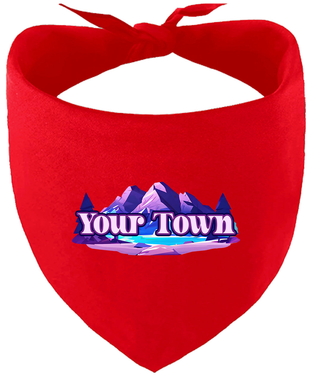 Custom Alpine Pawscape Pet Bandana