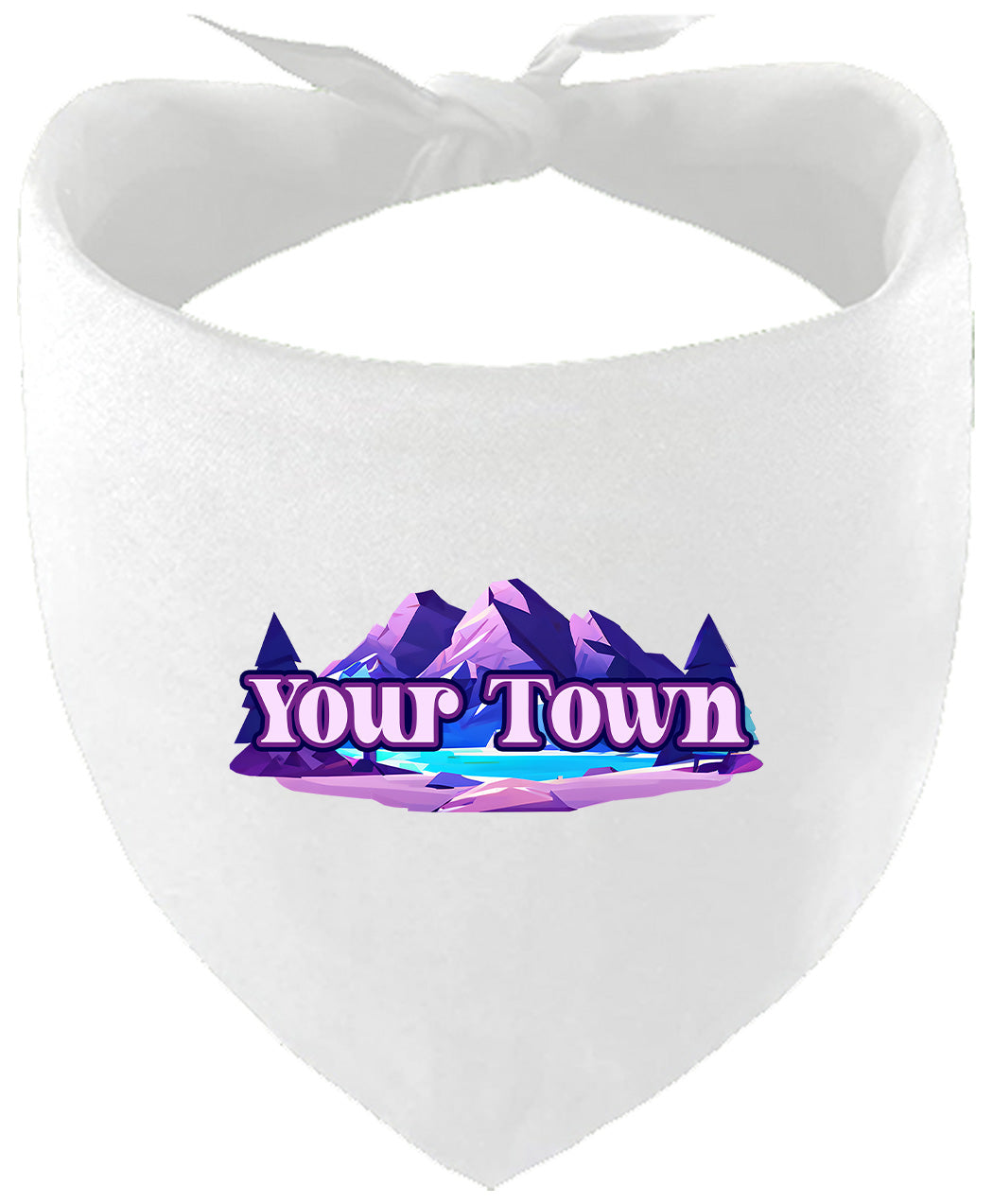 Custom Alpine Pawscape Pet Bandana