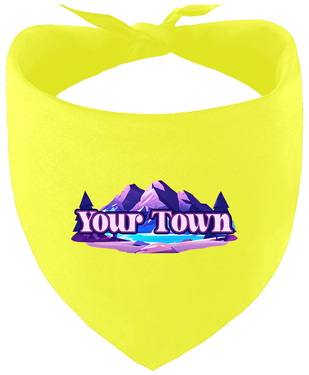 Custom Alpine Pawscape Pet Bandana