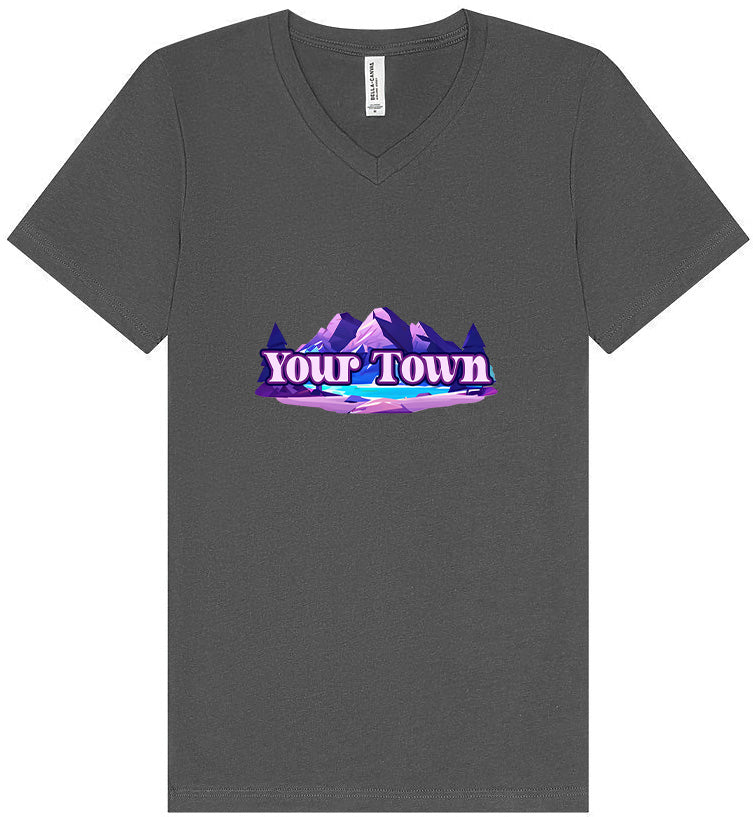 Custom Alpine Pawscape Unisex V-Neck Shirt