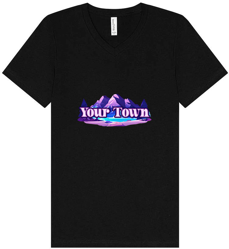 Custom Alpine Pawscape Unisex V-Neck Shirt