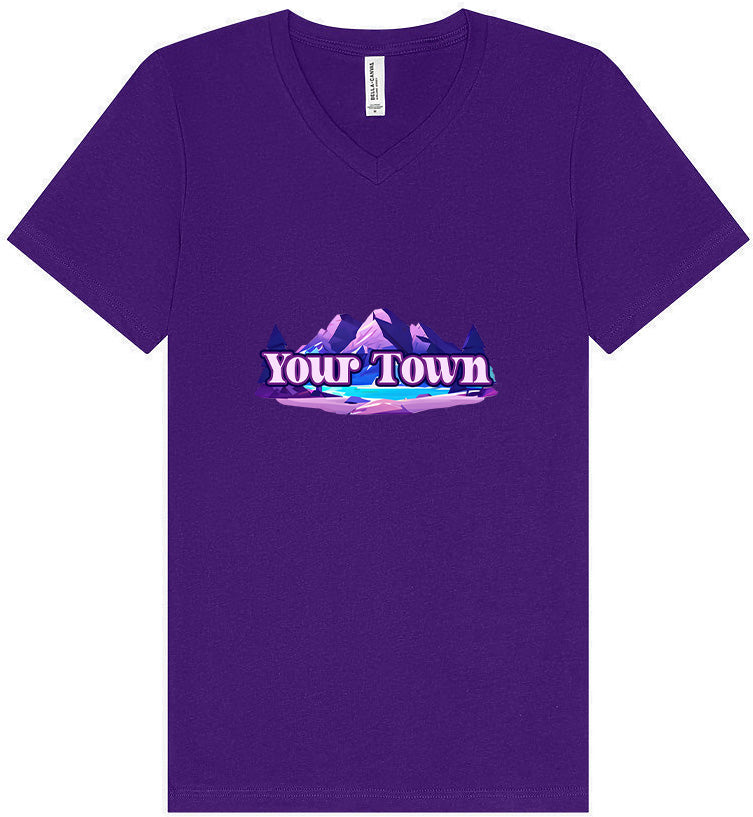 Custom Alpine Pawscape Unisex V-Neck Shirt