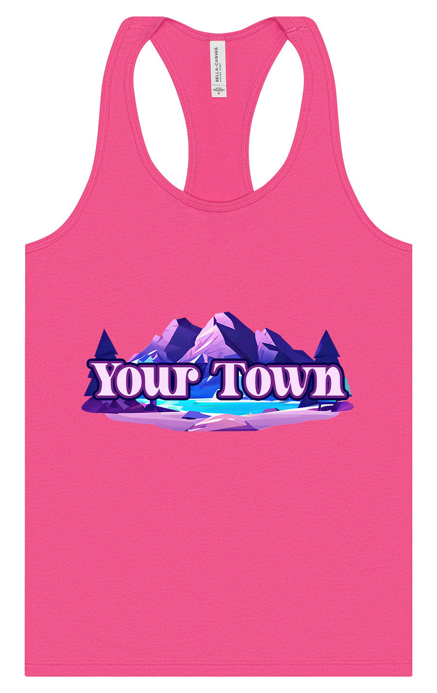 Custom Alpine Pawscape Women's Racerback Tank