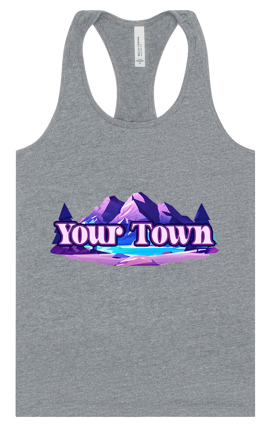 Custom Alpine Pawscape Women's Racerback Tank