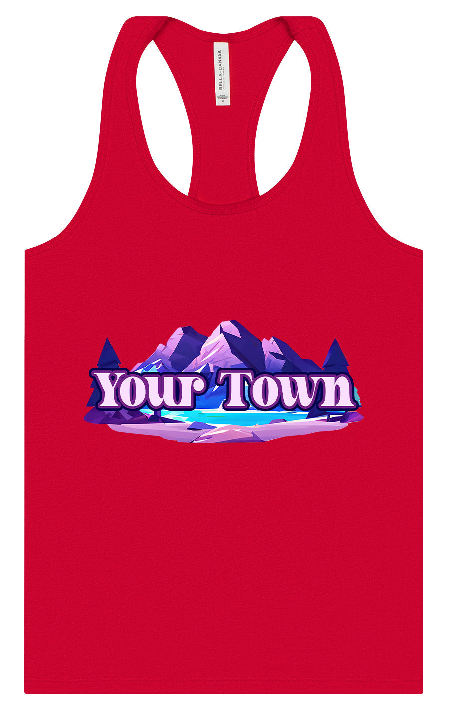 Custom Alpine Pawscape Women's Racerback Tank