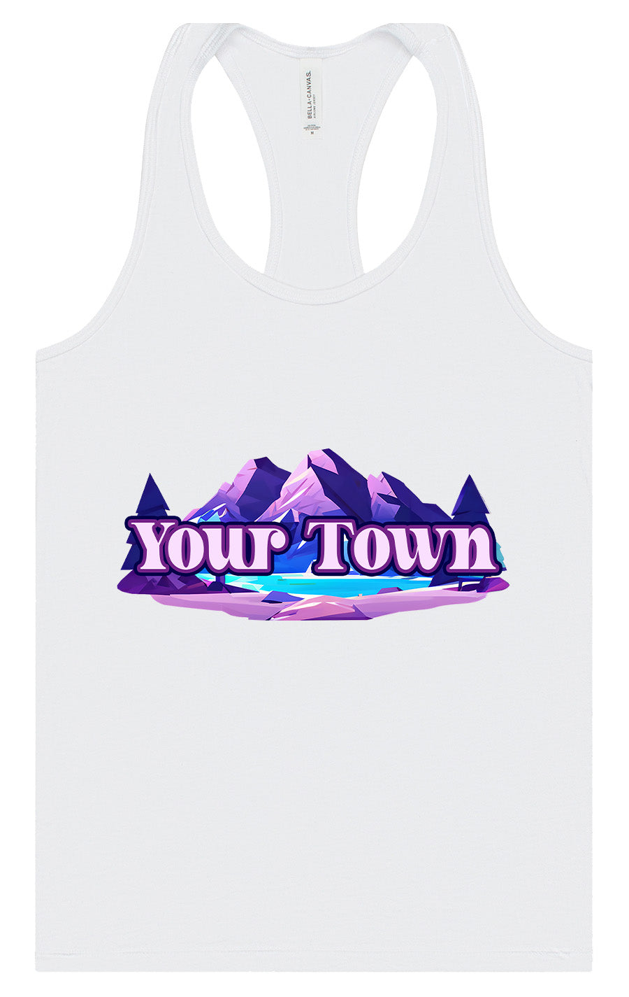 Custom Alpine Pawscape Women's Racerback Tank