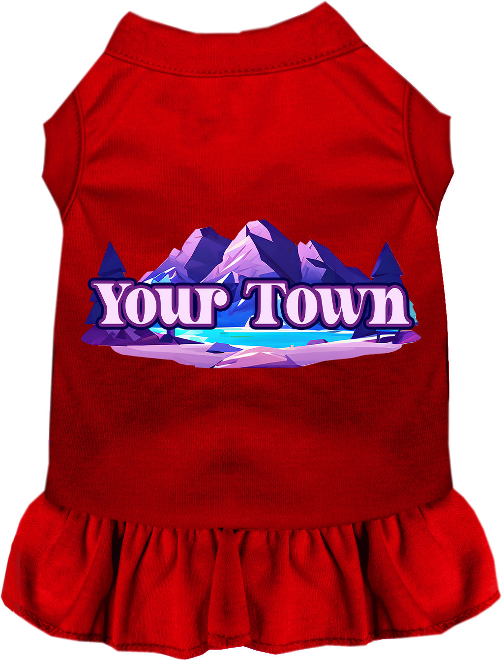 Custom Alpine Pawscape Pet Dress