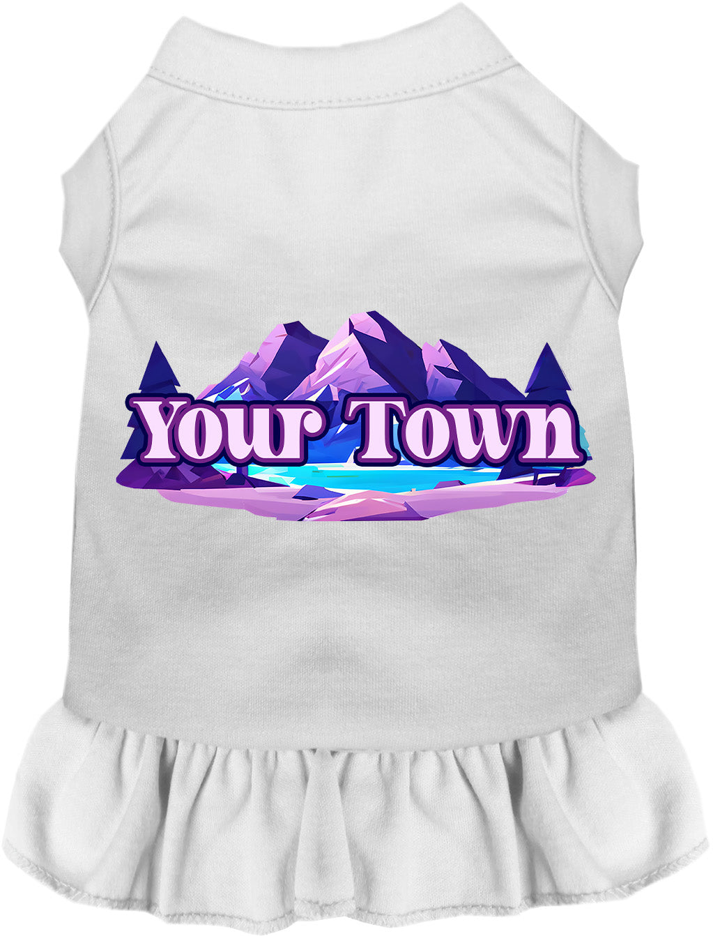 Custom Alpine Pawscape Pet Dress