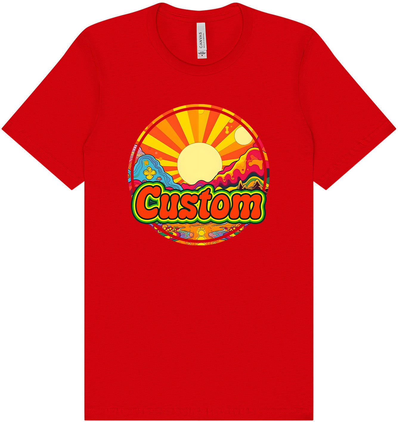 Custom Mellow Mountain Adult Bella Canvas Shirt