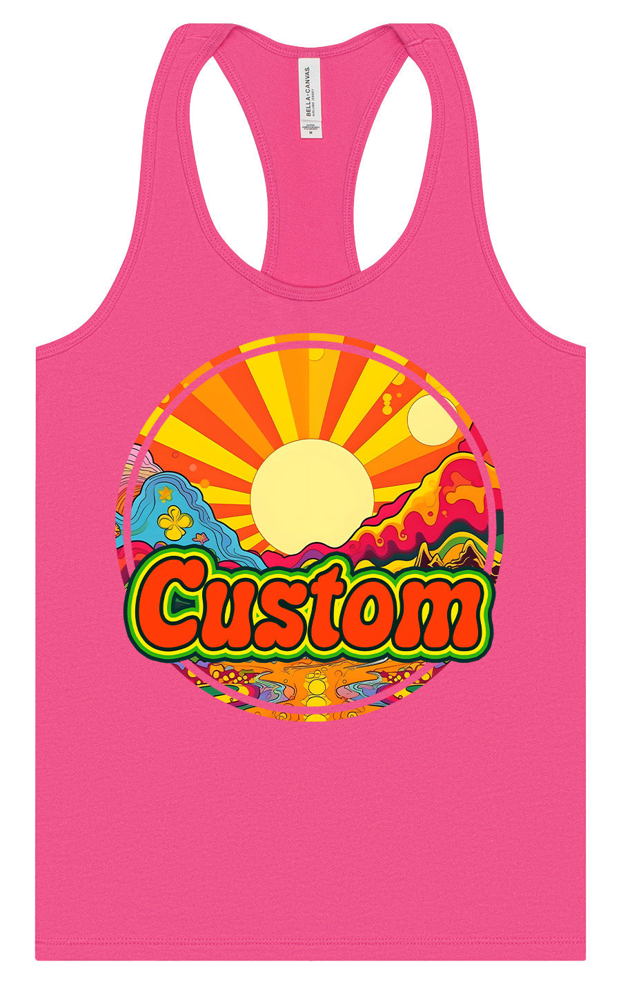 Custom Mellow Mountain Women's Racerback Tank