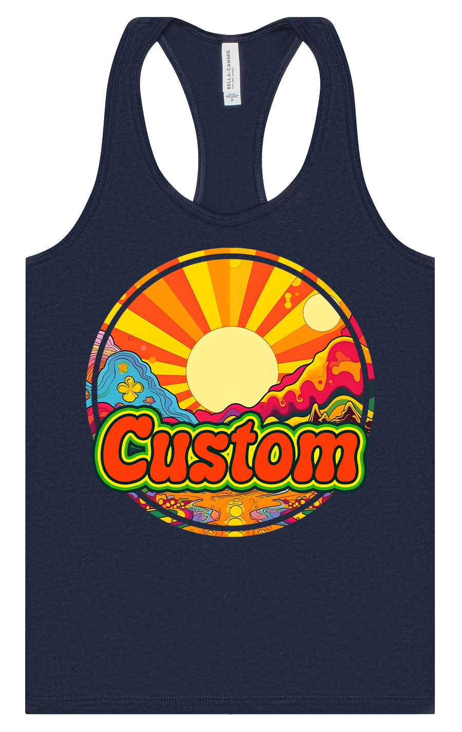 Custom Mellow Mountain Women's Racerback Tank