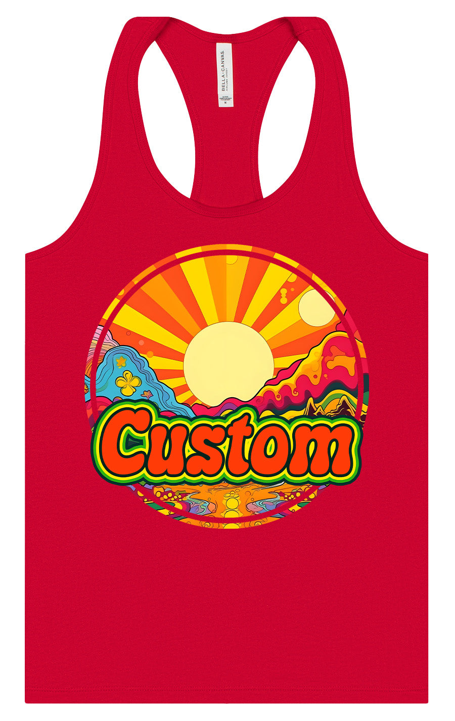 Custom Mellow Mountain Women's Racerback Tank
